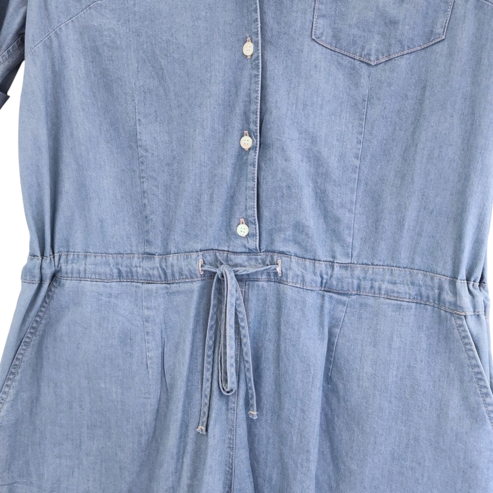 Levi's Light Blue Denim Romper Size Medium Womens - Picture 4 of 7